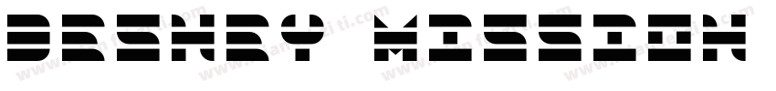 DESNEY MISSION SPACE字体转换